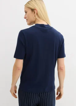 Discount Camiseta de canalé de algodón puro Mujer Básicos|Camisetas