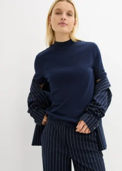 Discount Camiseta de canalé de algodón puro Mujer Básicos|Camisetas