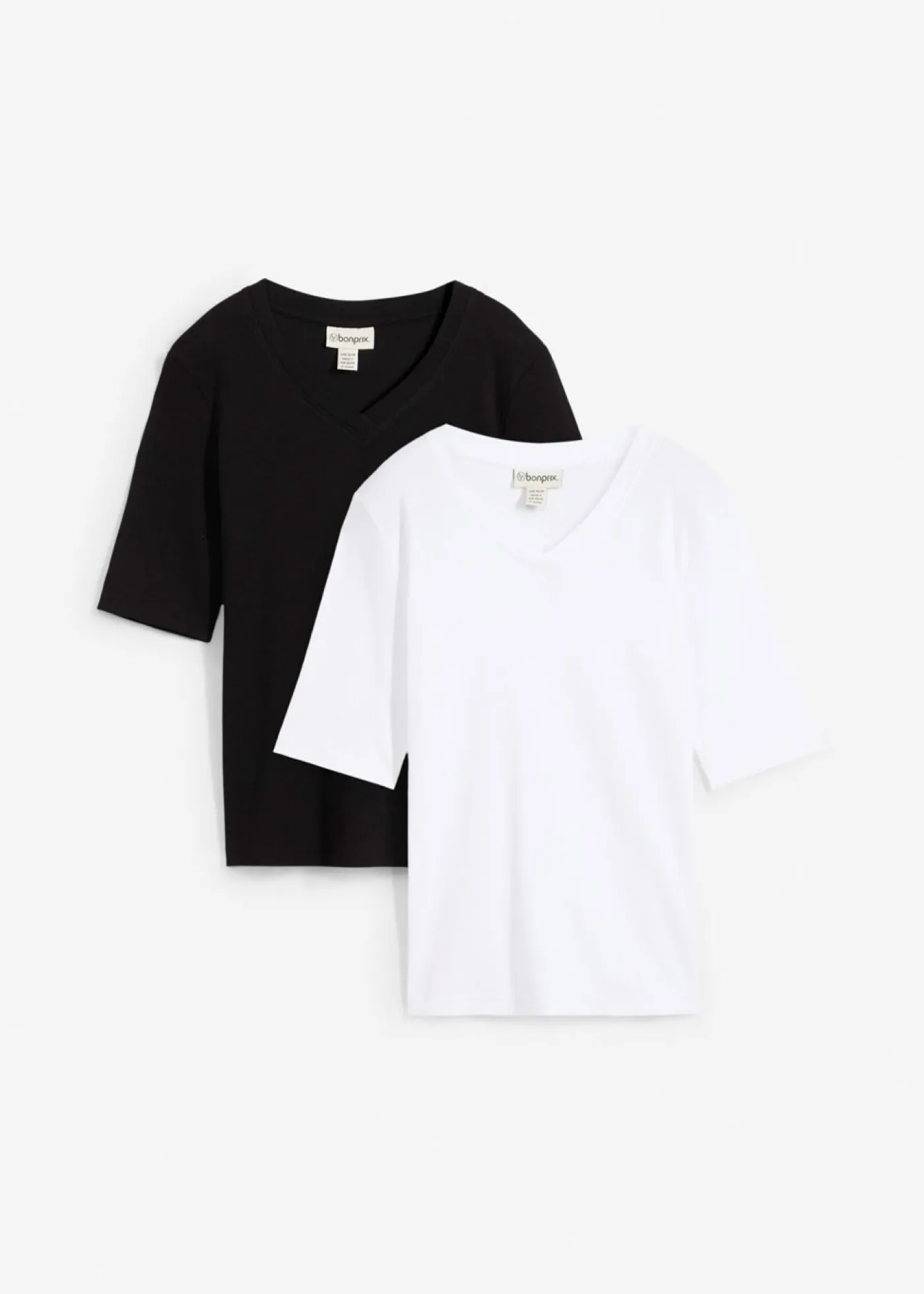 Best Camiseta de canalé (2 unidades) Mujer Básicos|Camisetas