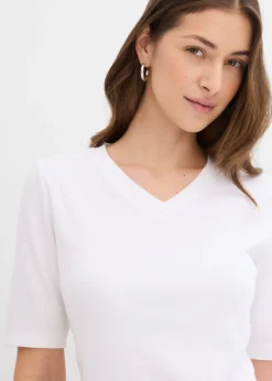 Best Camiseta de canalé (2 unidades) Mujer Básicos|Camisetas