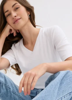 Best Camiseta de canalé (2 unidades) Mujer Básicos|Camisetas
