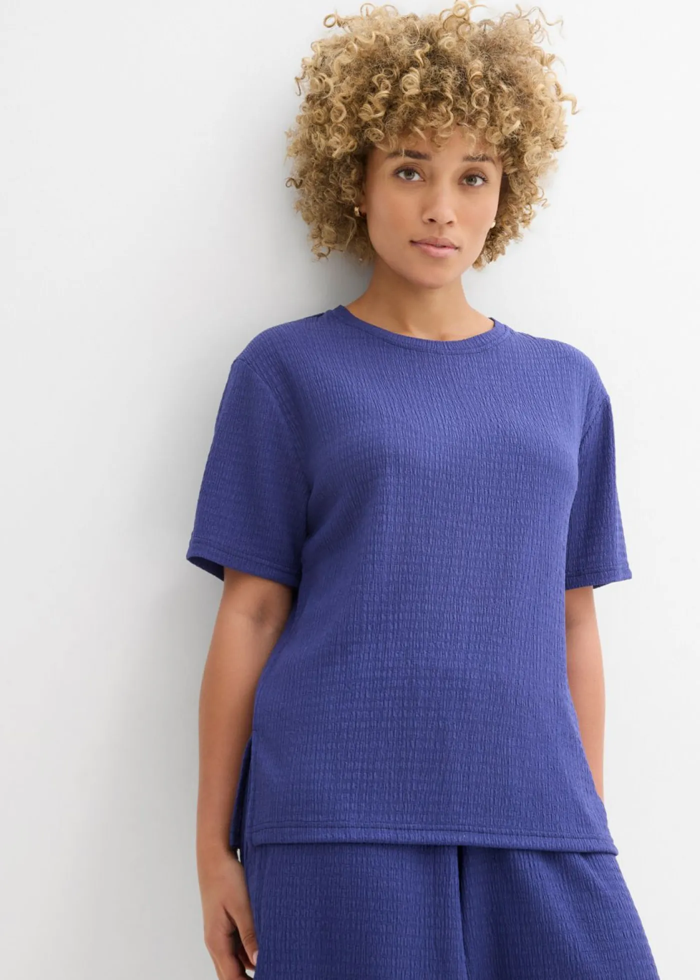 New Camiseta de crepé Mujer Conjuntos De Ropa|Camisetas