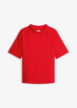 Discount Camiseta de crepé estructurado Mujer Camisetas