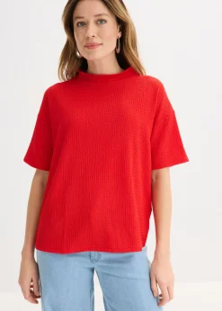 Discount Camiseta de crepé estructurado Mujer Camisetas
