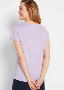 Online Camiseta de cuello redondo y manga corta (5 unidades) Mujer Básicos|Camisetas