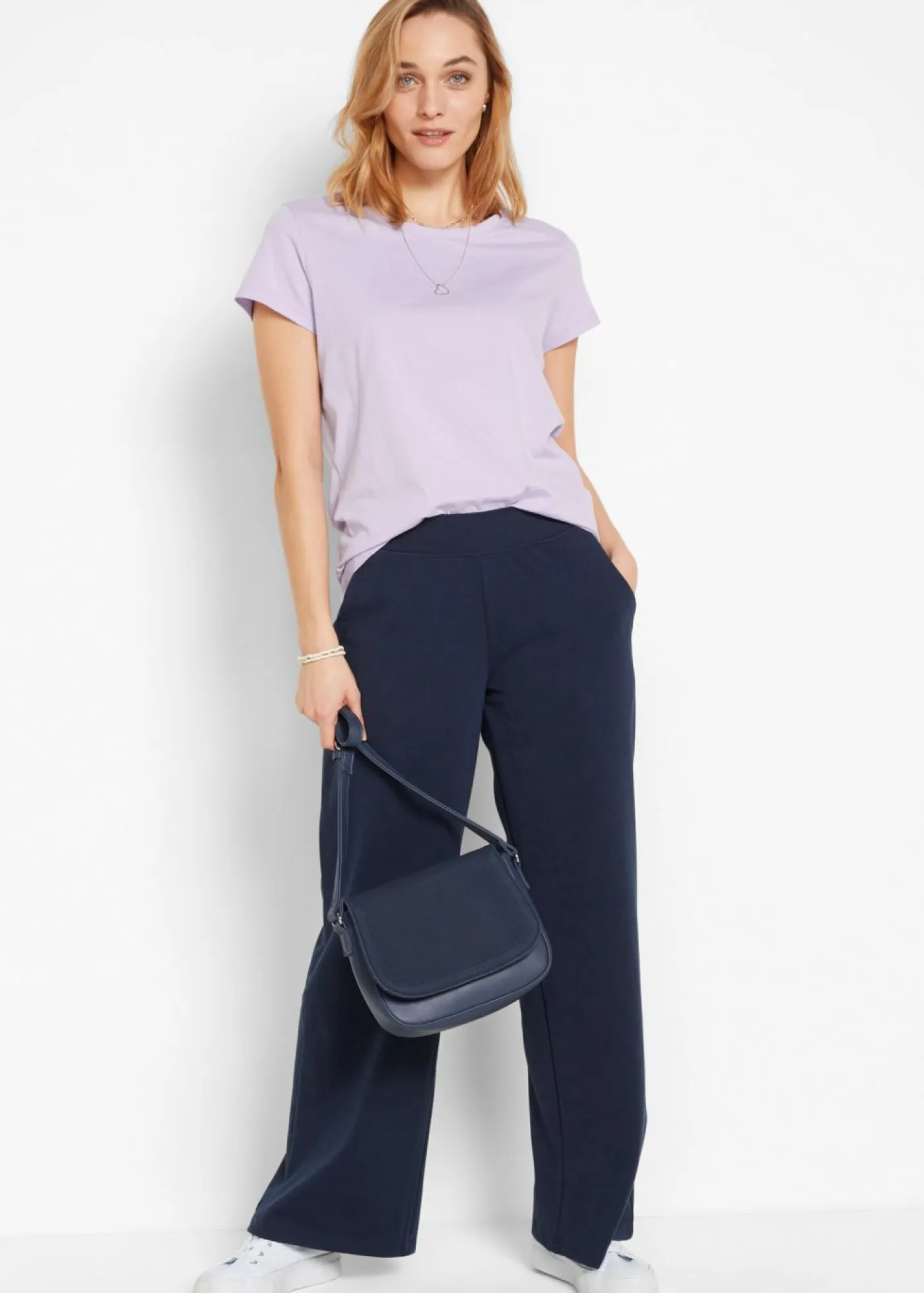 Online Camiseta de cuello redondo y manga corta (5 unidades) Mujer Básicos|Camisetas