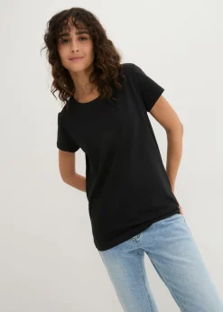 Best Camiseta de cuello redondo y manga corta (5 unidades) Mujer Básicos|Camisetas