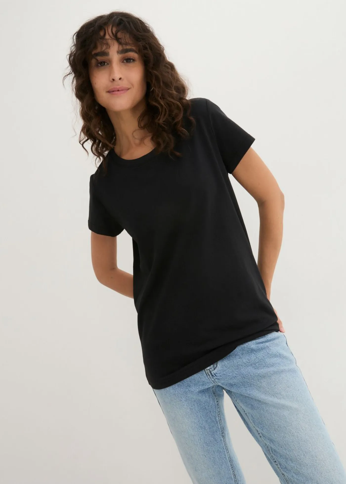 Best Camiseta de cuello redondo y manga corta (5 unidades) Mujer Básicos|Camisetas
