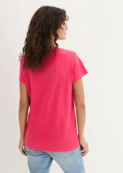 Hot Camiseta de cuello redondo y manga corta (5 unidades) Mujer Básicos|Camisetas