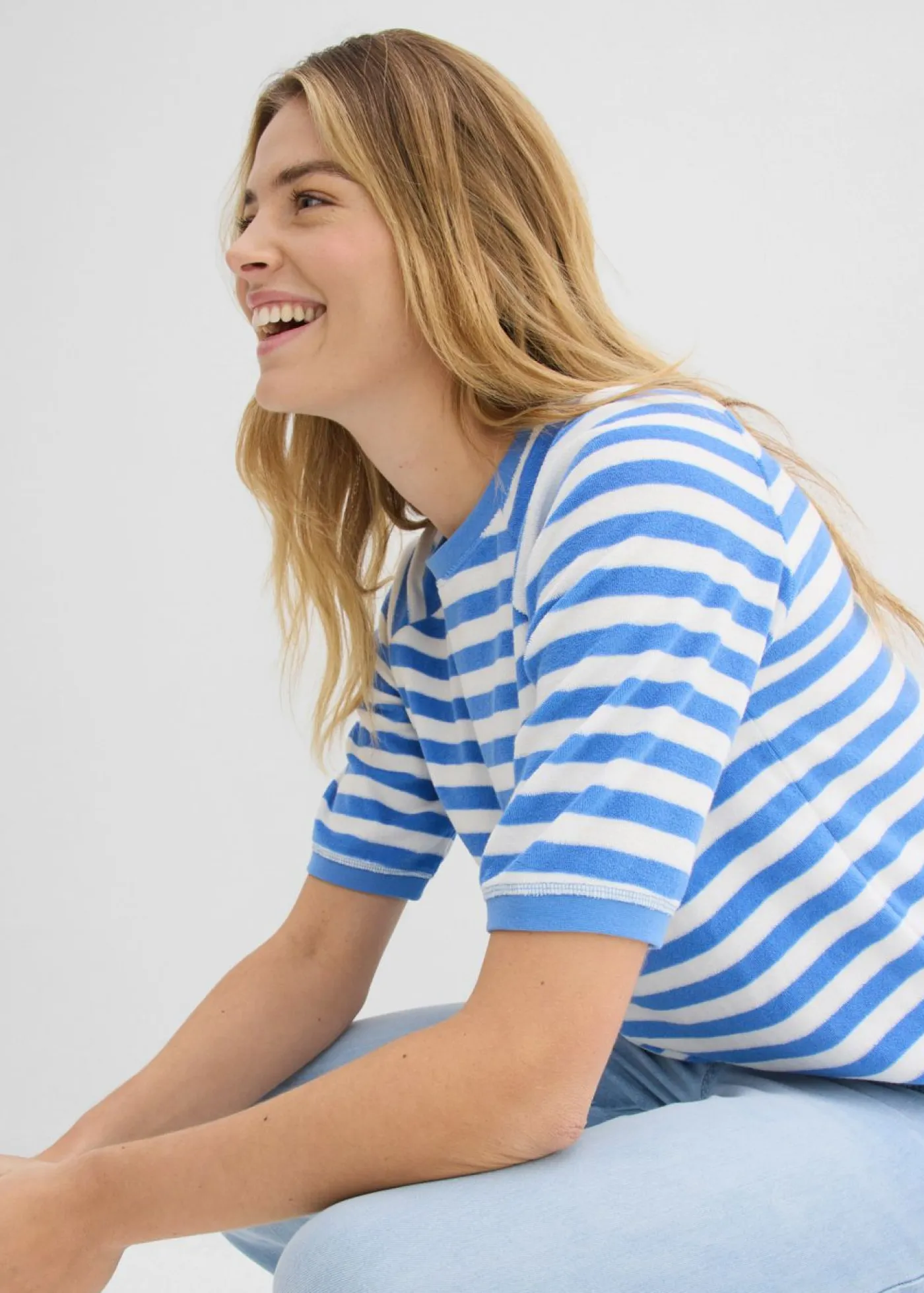 Online Camiseta de felpa suave Mujer Básicos|Camisetas