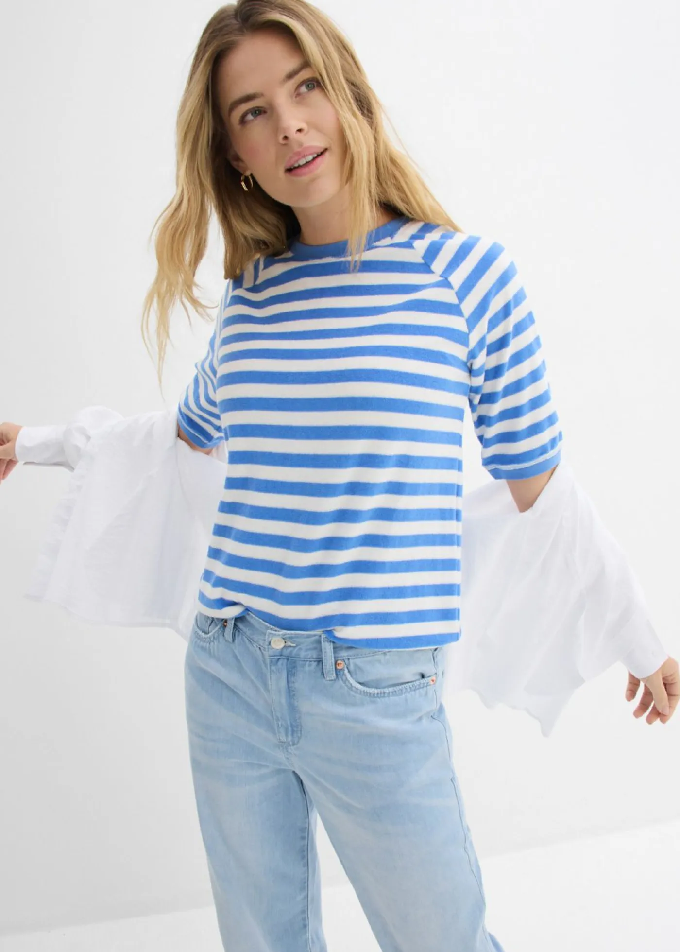 Online Camiseta de felpa suave Mujer Básicos|Camisetas