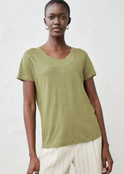 Outlet Camiseta de lino puro Mujer Premium|Camisetas