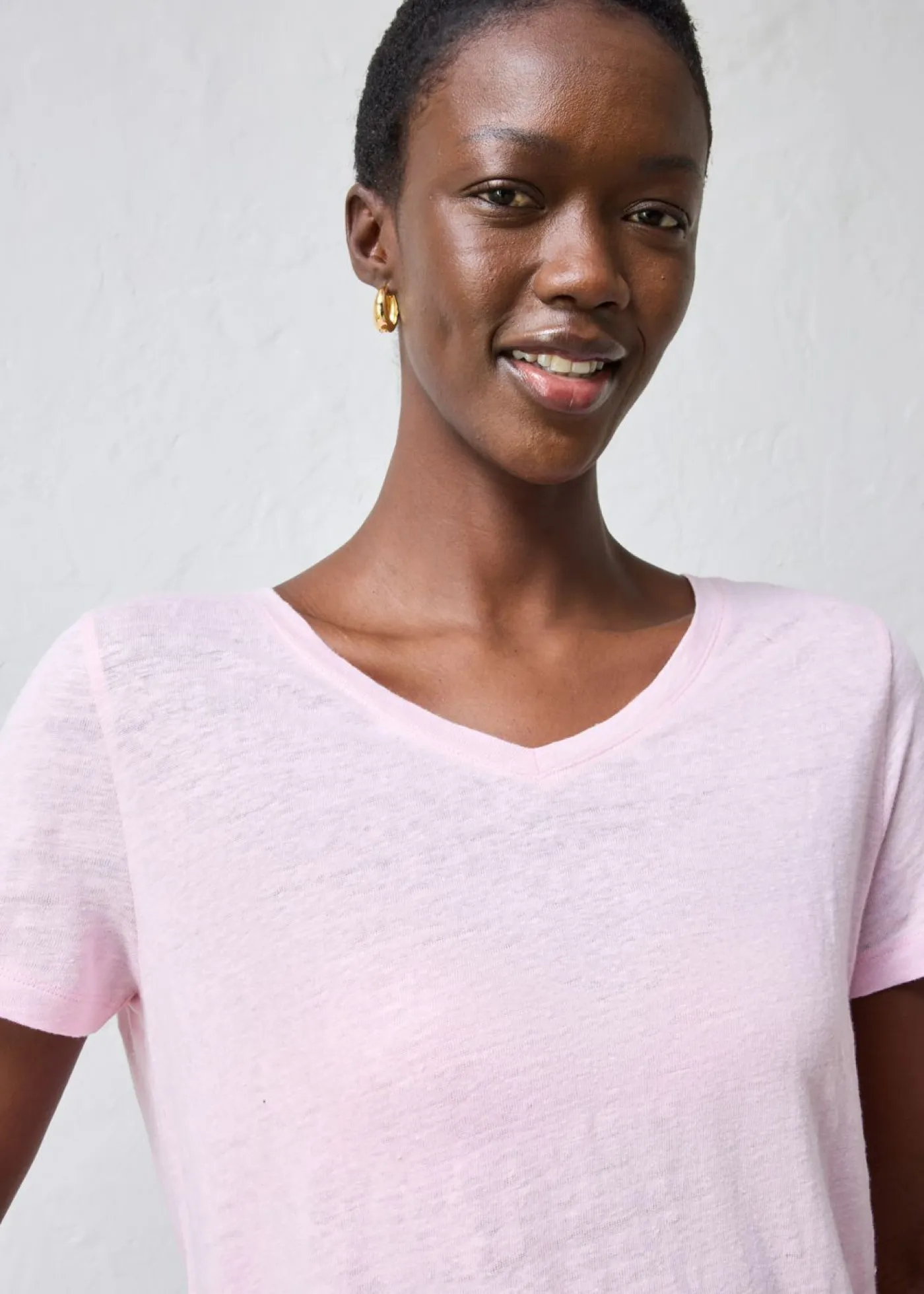 Outlet Camiseta de lino puro Mujer Premium|Camisetas