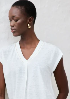 Outlet Camiseta de lino puro Mujer Premium|Camisetas