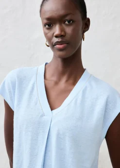 Clearance Camiseta de lino puro Mujer Premium|Camisetas