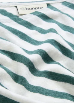 Clearance Camiseta de lino puro con mangas tipo murciélago Mujer Premium|Camisetas