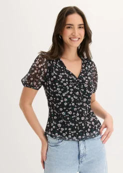 Clearance Camiseta de malla delicada Mujer Camisetas|Novedades