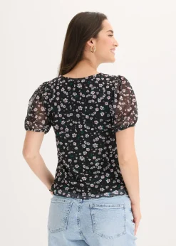 Clearance Camiseta de malla delicada Mujer Camisetas|Novedades