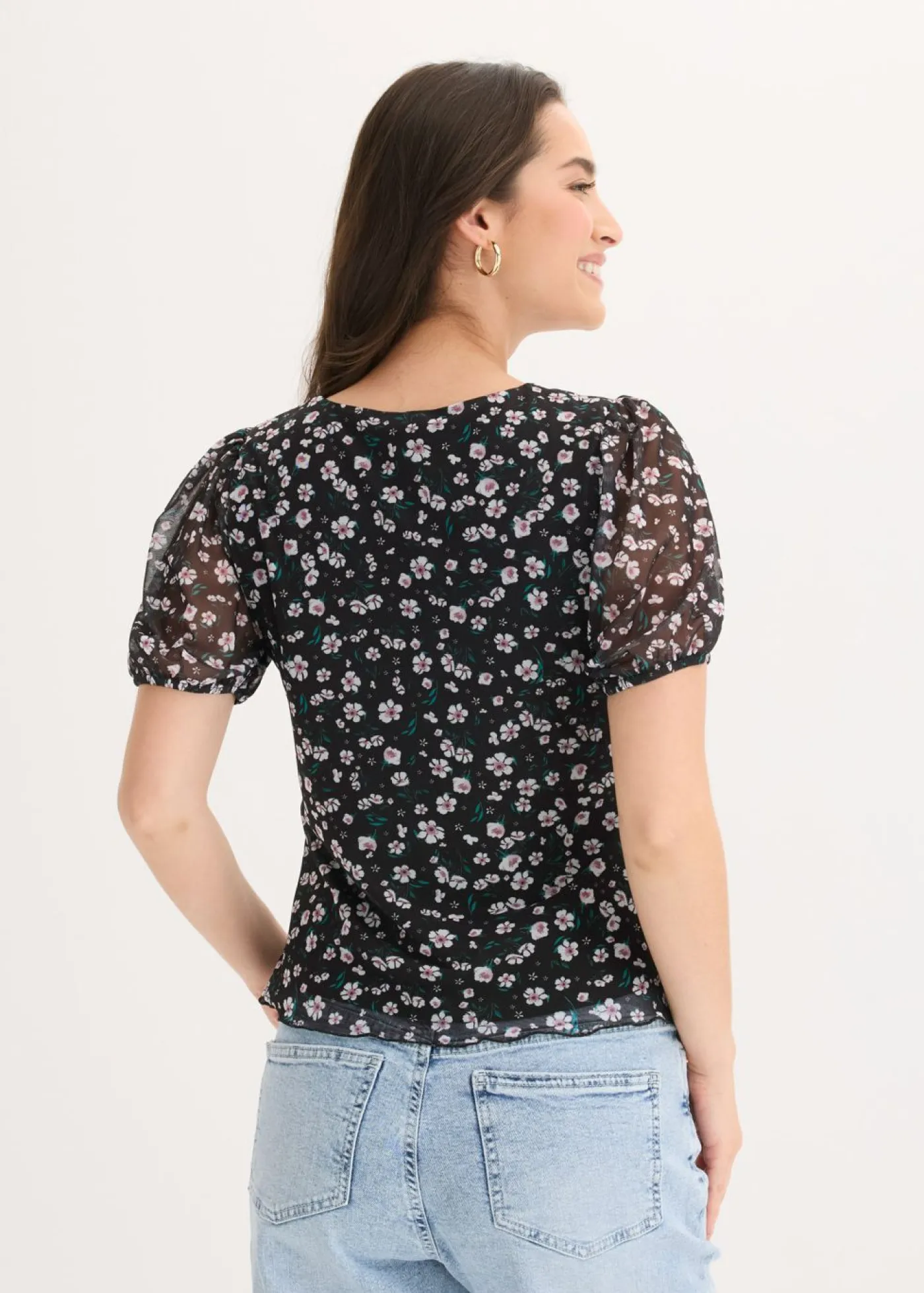 Clearance Camiseta de malla delicada Mujer Camisetas|Novedades
