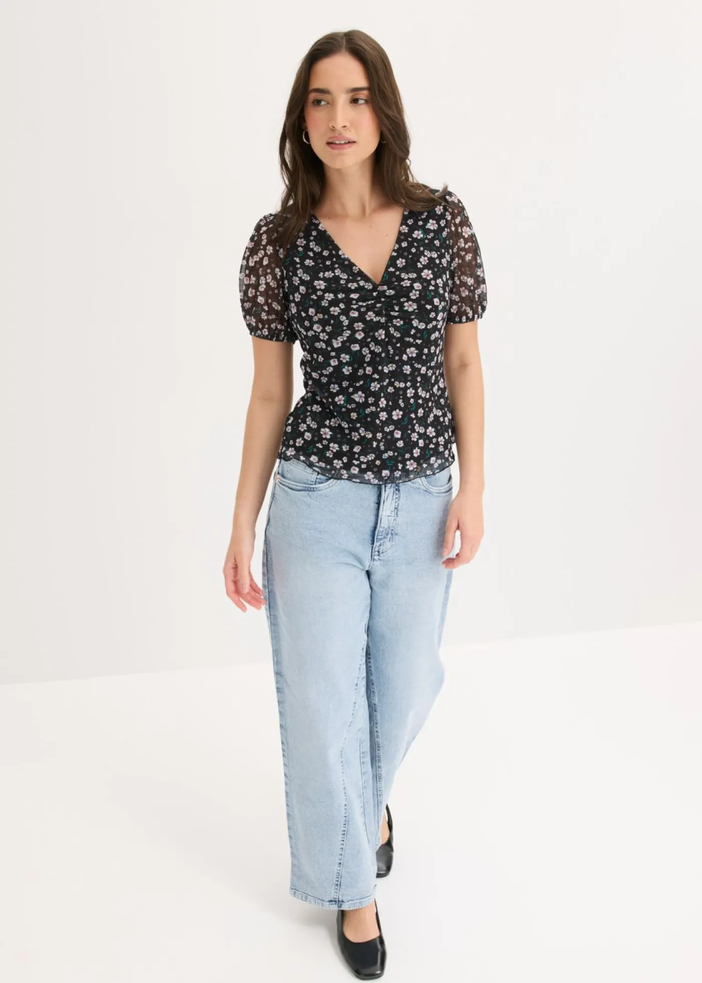 Clearance Camiseta de malla delicada Mujer Camisetas|Novedades