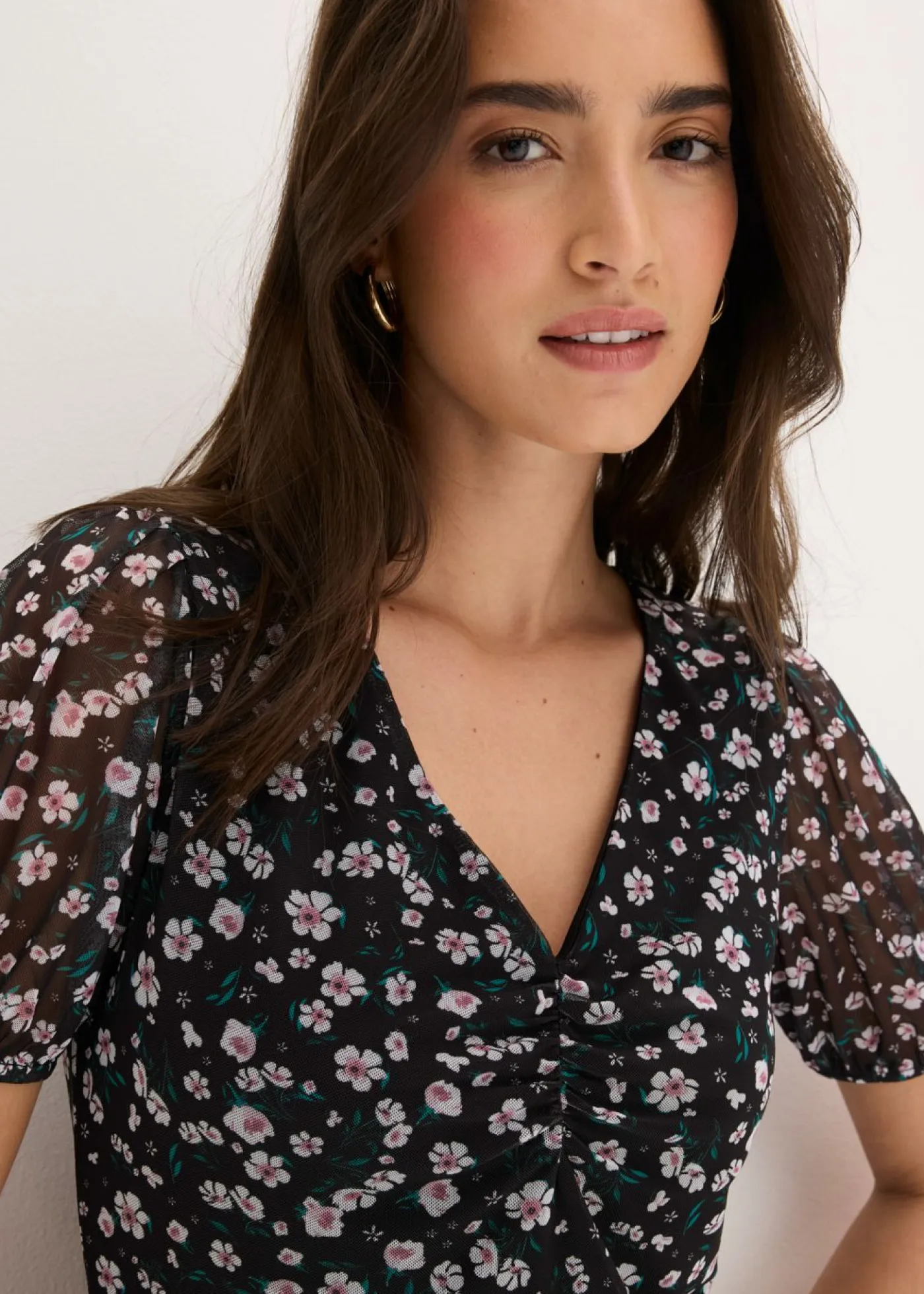 Clearance Camiseta de malla delicada Mujer Camisetas|Novedades