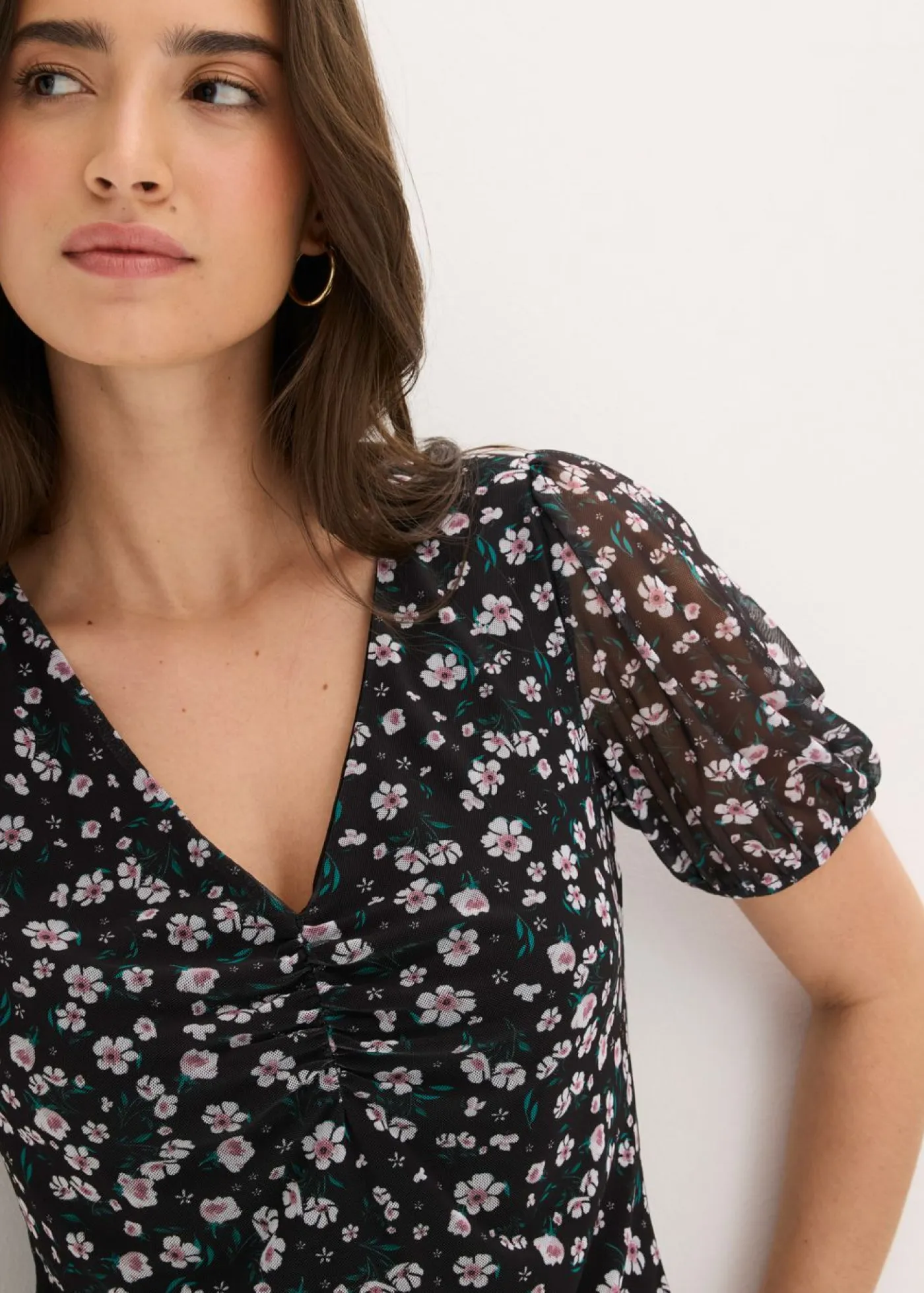 Clearance Camiseta de malla delicada Mujer Camisetas|Novedades