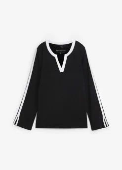 Outlet Camiseta de manga larga con abertura Mujer Camisetas