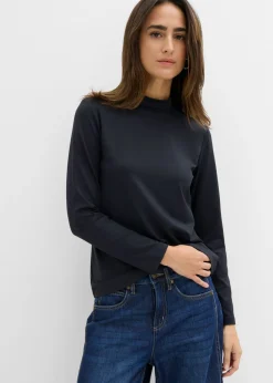 Hot Camiseta de manga larga con cuello alto y poliamida reciclada Mujer Básicos|Camisetas