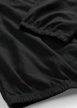 Camiseta de manga larga con elástico de algodón puro Mujer Camisetas