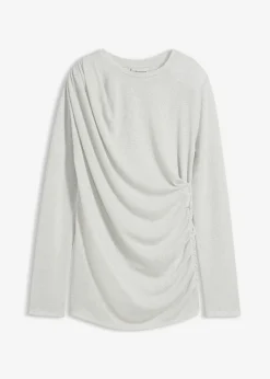 Online Camiseta de manga larga con fruncidos Mujer Camisetas