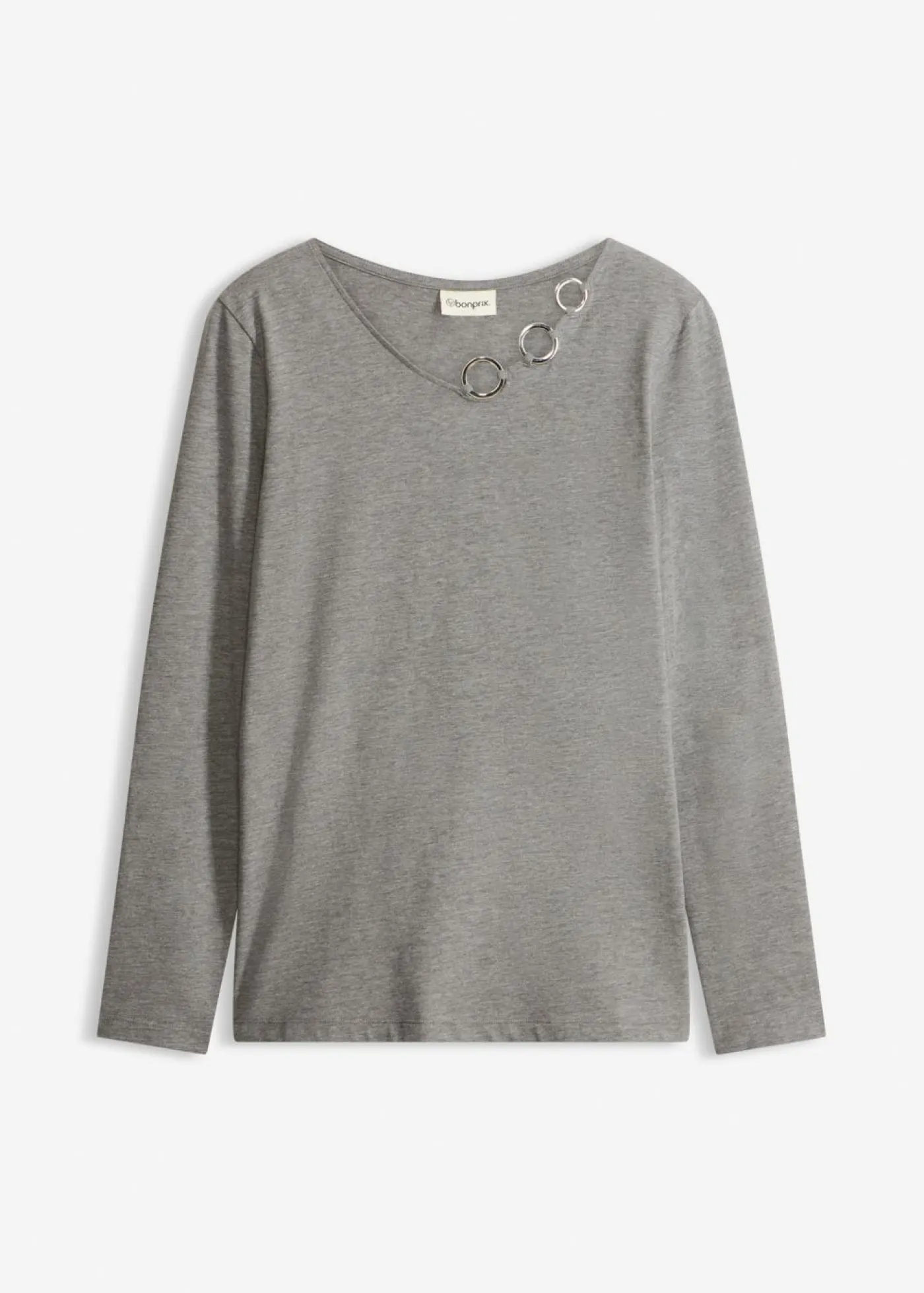 Discount Camiseta de manga larga con ojales Mujer Camisetas
