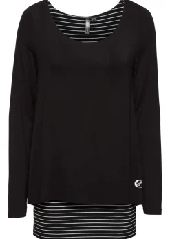Sale Camiseta de manga larga con doble capa Mujer Camisetas