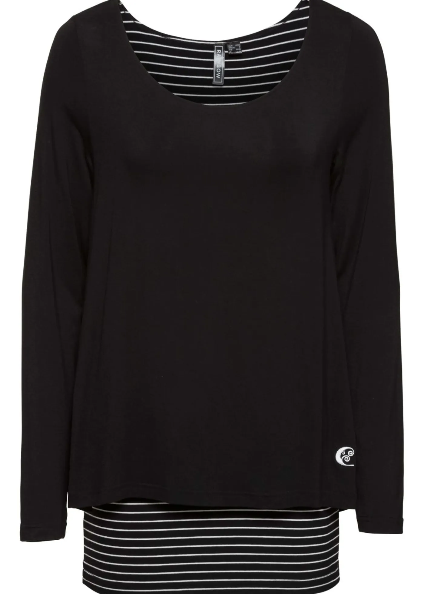 Sale Camiseta de manga larga con doble capa Mujer Camisetas