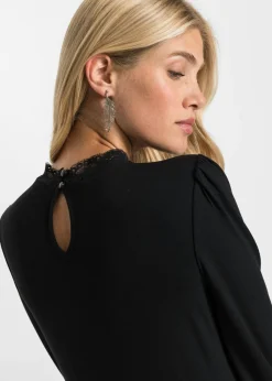 Sale Camiseta de manga larga con encaje Mujer Camisetas