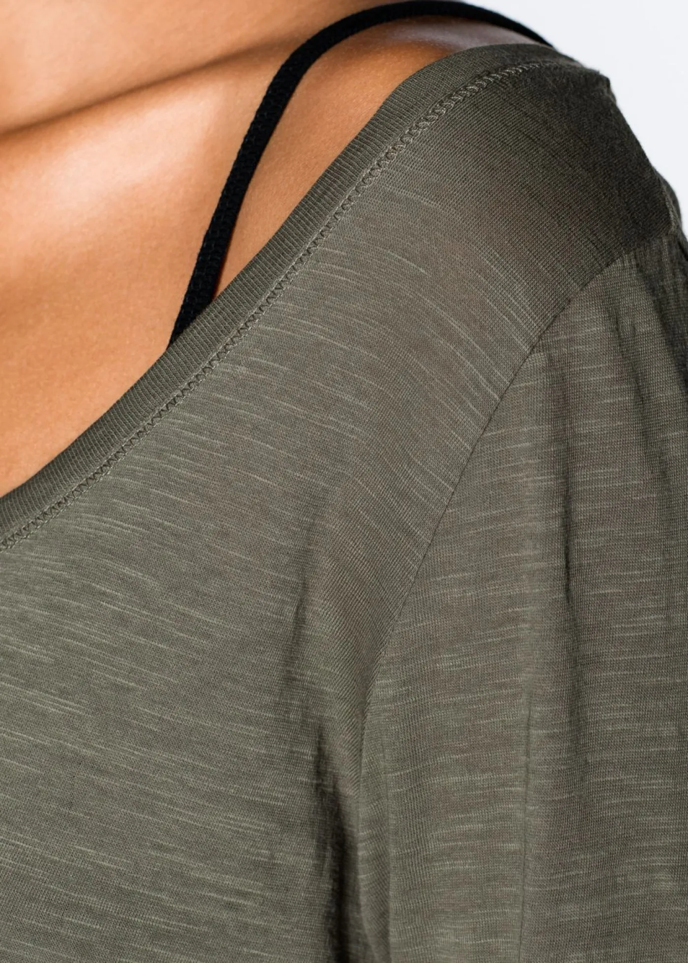 Hot Camiseta de manga larga de algodón puro Mujer Camisetas