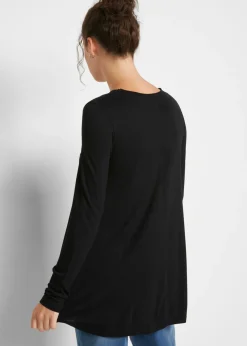 Sale Camiseta de manga larga de viscosa suave Mujer Camisetas