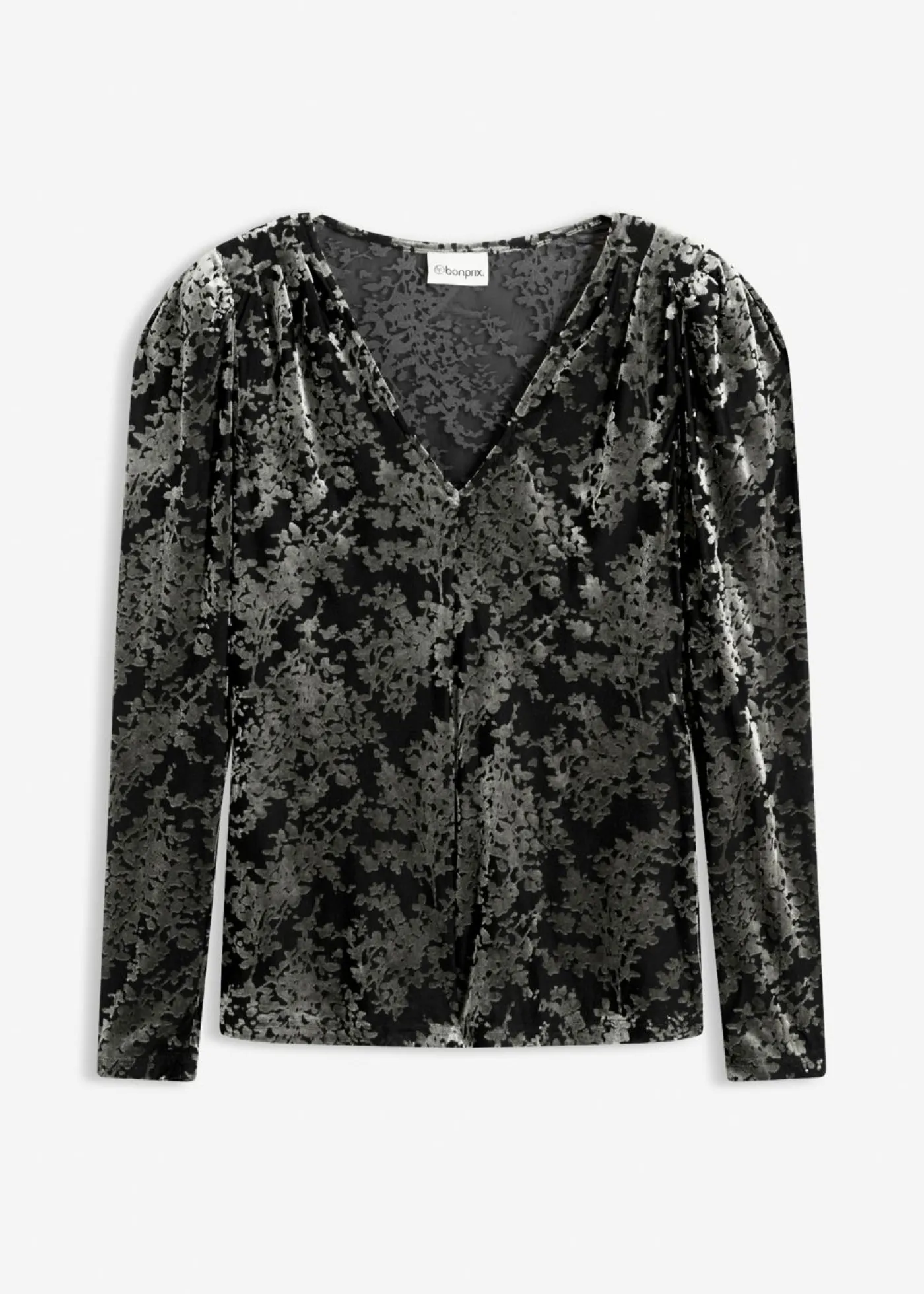 Outlet Camiseta de manga larga de terciopelo dévoré Mujer Camisetas