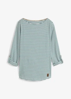 Outlet Camiseta de manga larga de algodón puro Mujer Camisetas|Novedades
