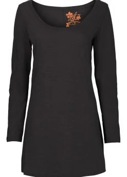 Best Camiseta de manga larga de algodón puro Mujer Camisetas
