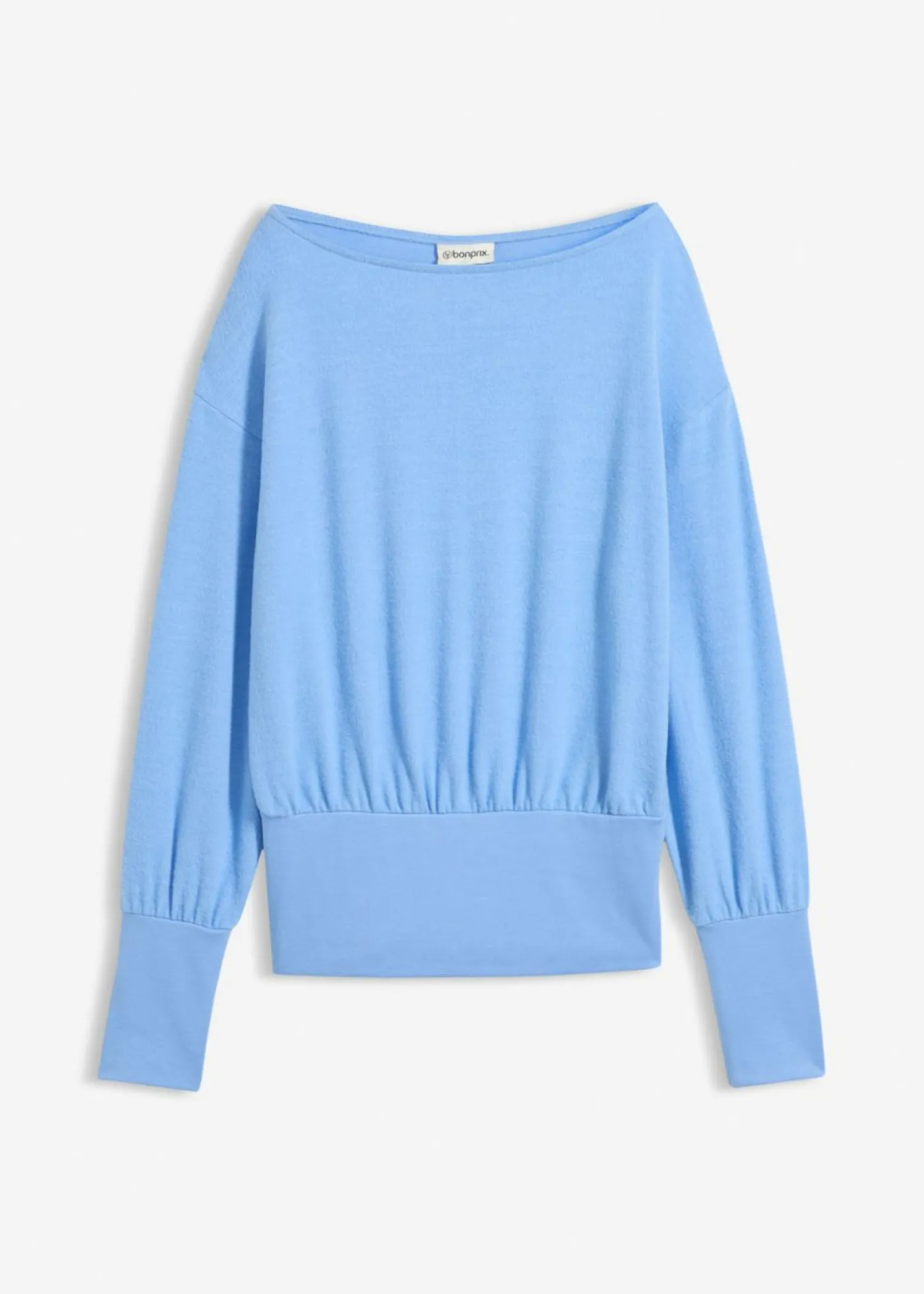 Online Camiseta de manga larga de suave mezcla de viscosa Mujer Camisetas|Novedades