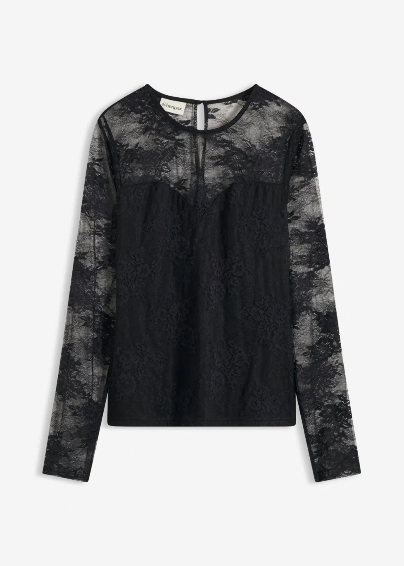 Best Camiseta de manga larga de encaje fino Mujer Camisetas
