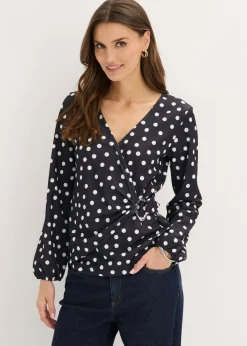 Sale Camiseta de manga larga de punto estructurado Mujer Camisetas