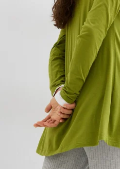 Outlet Camiseta de manga larga de mezcla de viscosa y algodón Mujer Camisetas