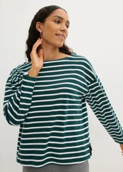 Discount Camiseta de manga larga de algodón orgánico puro (2 unidades) Mujer Básicos|Camisetas