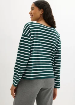 Discount Camiseta de manga larga de algodón orgánico puro (2 unidades) Mujer Básicos|Camisetas