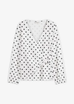 Hot Camiseta de manga larga de punto estructurado Mujer Camisetas