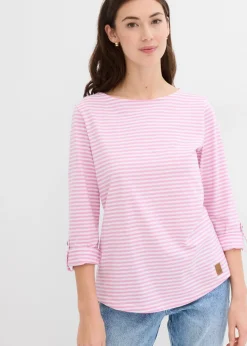 Best Camiseta de manga larga de algodón puro Mujer Camisetas|Novedades