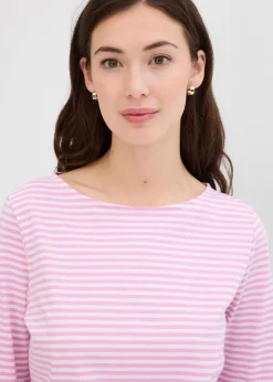 Best Camiseta de manga larga de algodón puro Mujer Camisetas|Novedades