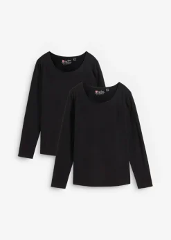 Online Camiseta de manga larga (2 unidades) Mujer Básicos|Camisetas