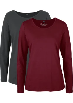 New Camiseta de manga larga (2 unidades) Mujer Básicos|Camisetas